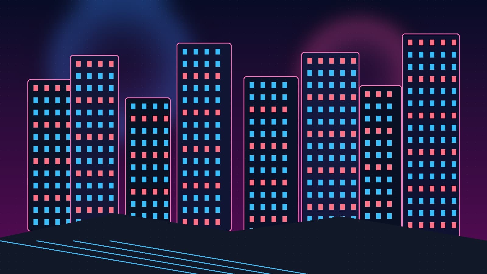 Cyberpunk city image sample